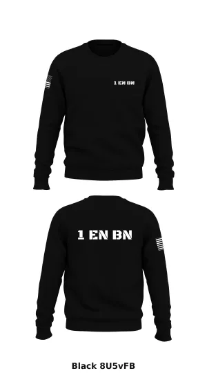 1 EN BN Store 1 Core Men's Crewneck Performance Sweatshirt - 8U5vFB