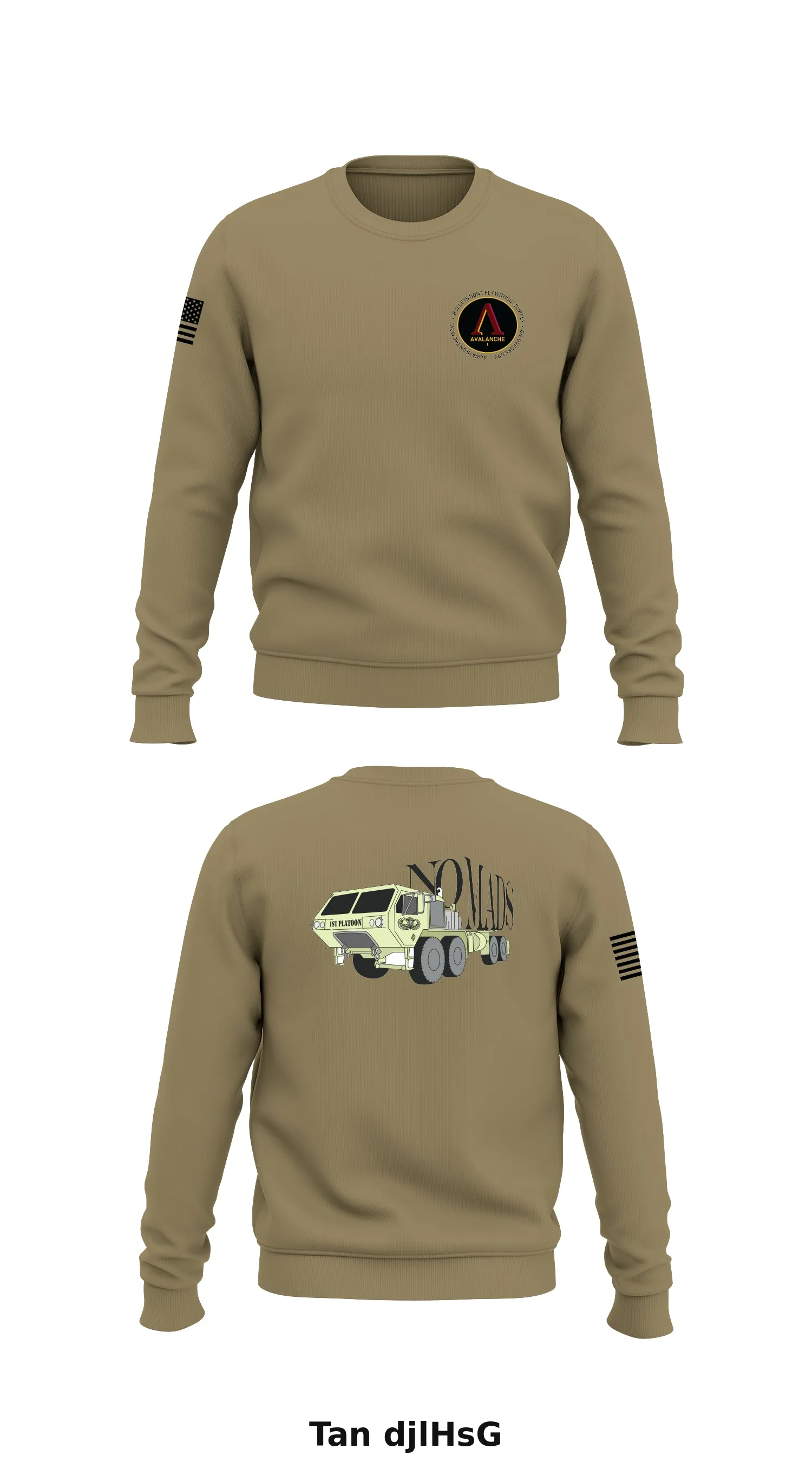 1 PLT, A CO, 725 BSB Store 1 Core Men's Crewneck Performance Sweatshirt - djlHsG