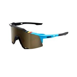 100% Speedcraft - Bwr Black - Soft Gold Mirror Lens