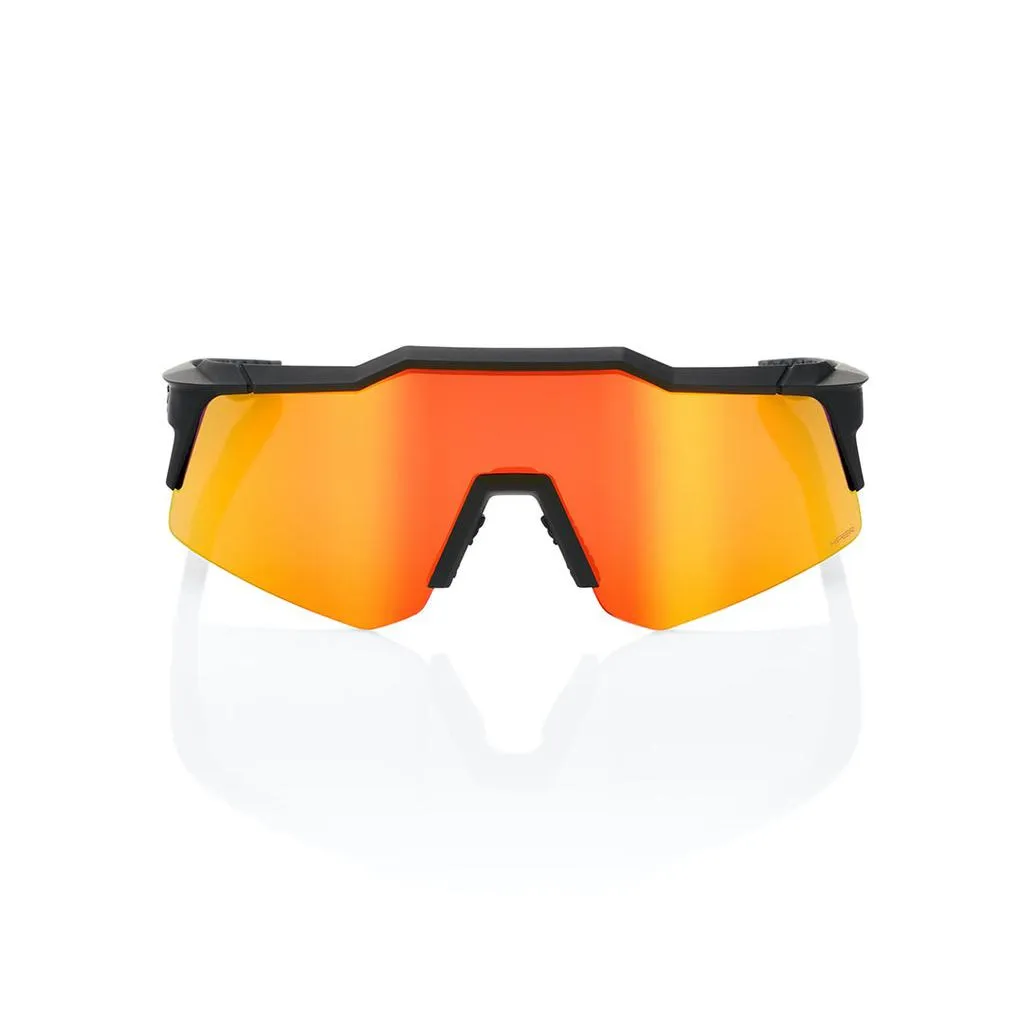 100% Speedcraft XS - Soft Tact Black - HiPer Red Lens