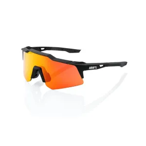 100% Speedcraft XS - Soft Tact Black - HiPer Red Lens