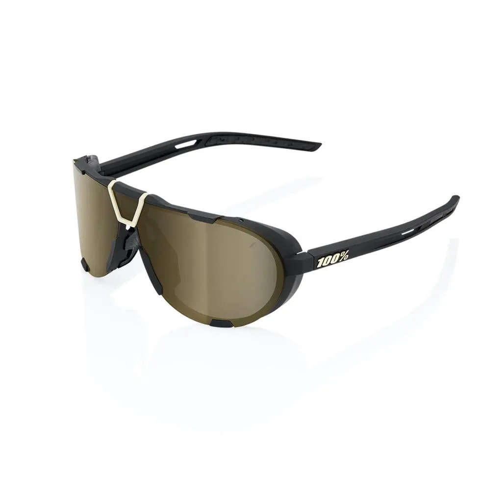 100% Westcraft - Soft Tact Black - Soft Gold Mirror Lens
