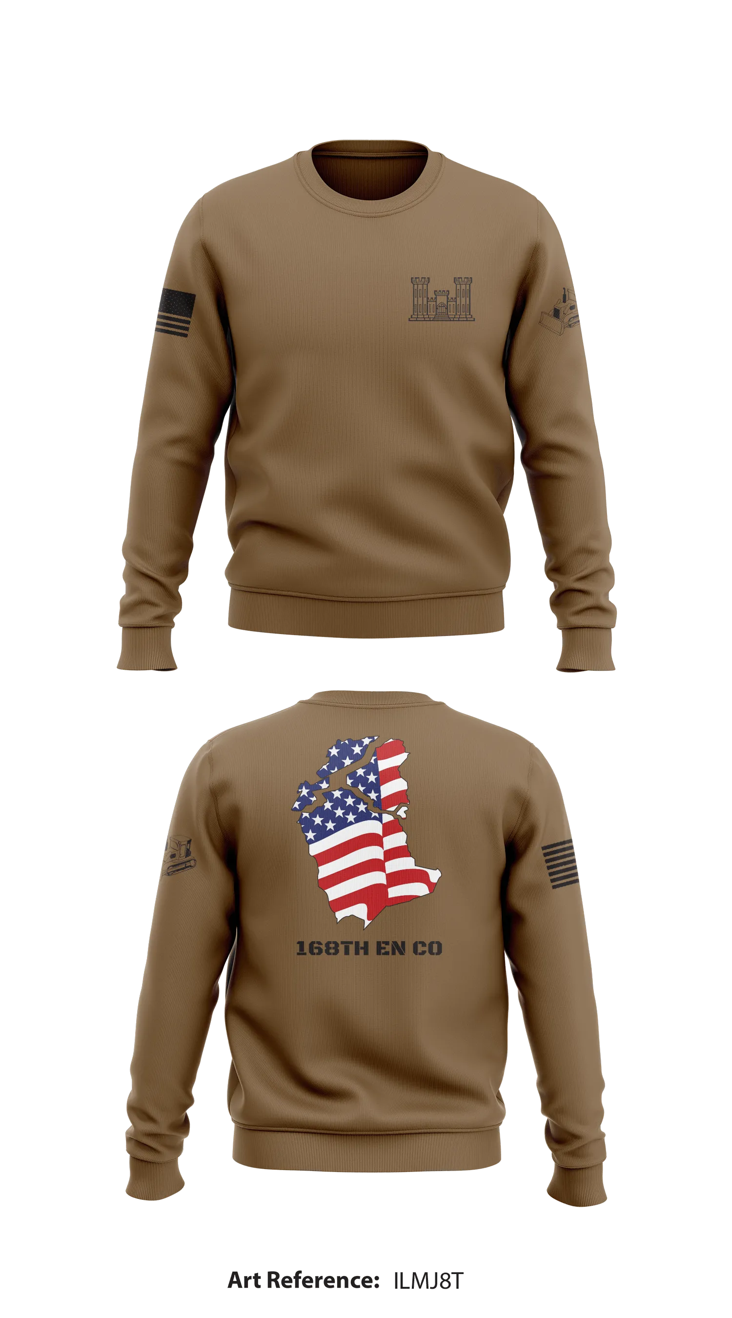 168TH EN CO Core Men's Crewneck Performance Sweatshirt - ilmJ8T