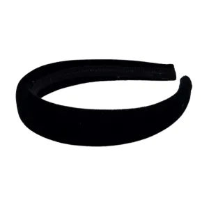 1" Black Velvet Headband