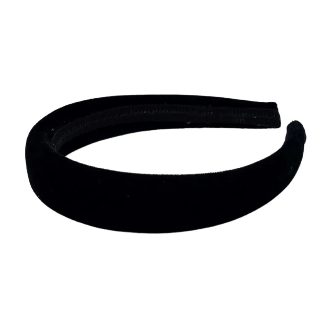 1" Black Velvet Headband