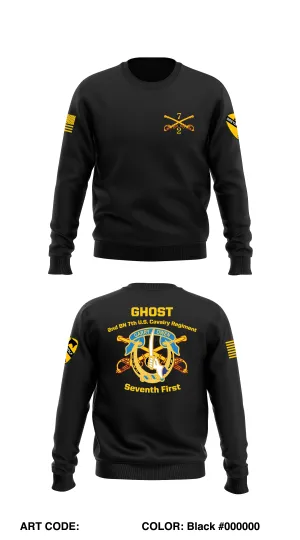 2-7 CAV, GHOST BN Store 1 Core Men's Crewneck Performance Sweatshirt - 5hCETM