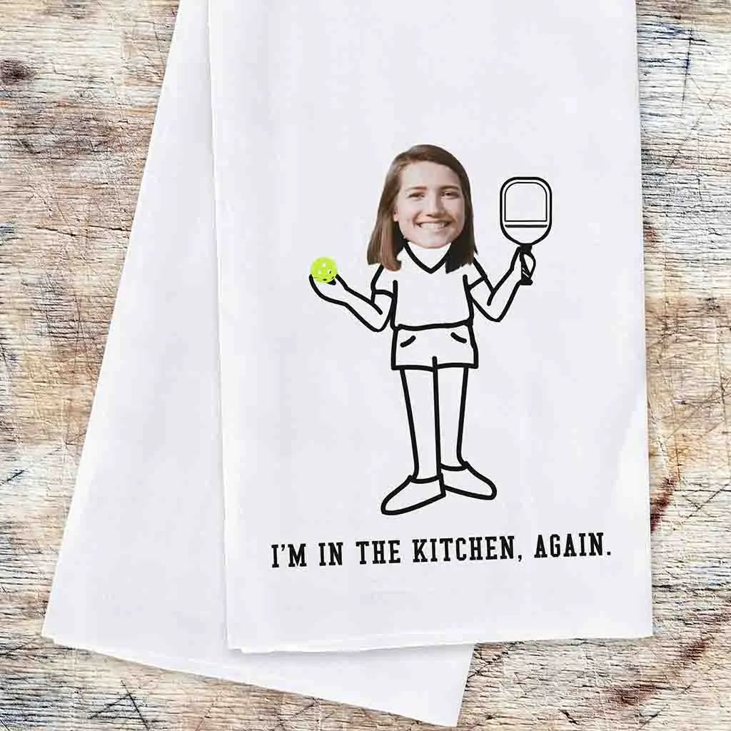 2 Pc Custom Kitchen Towel Set for the Pickleball Player