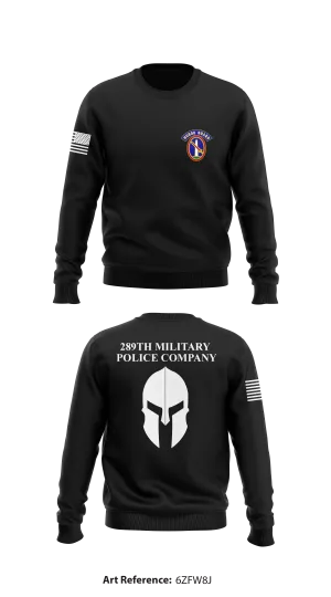 289th Military Police Company Core Men's Crewneck Performance Sweatshirt - 6zFW8J