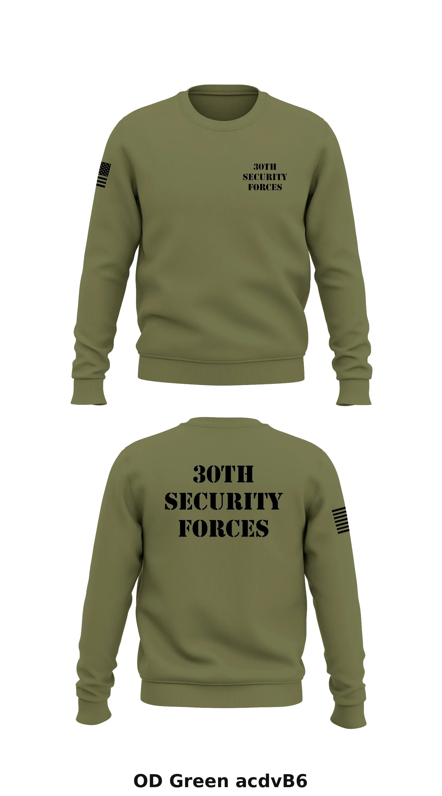 30th Security Forces Store 1 Core Men's Crewneck Performance Sweatshirt - acdvB6