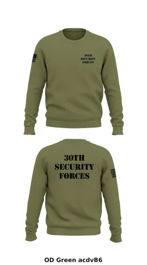 30th Security Forces Store 1 Core Men's Crewneck Performance Sweatshirt - acdvB6