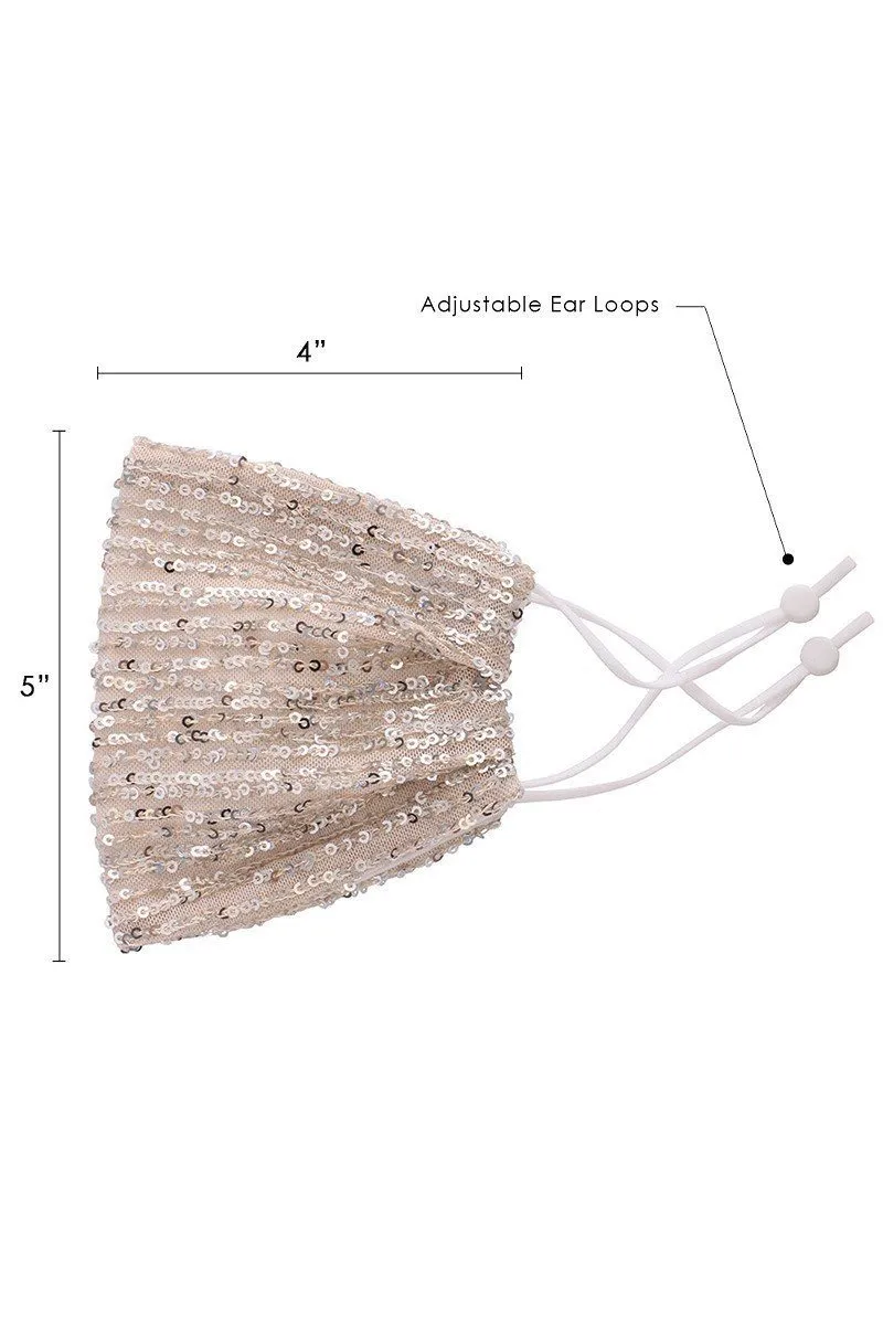 3D Sequin Facemask