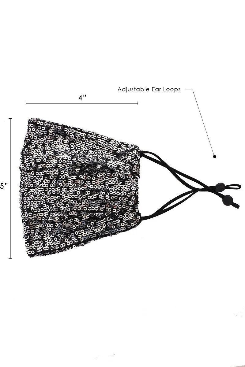 3D Sequin Facemask