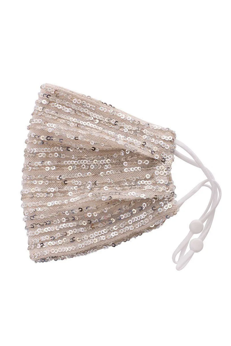 3D Sequin Facemask