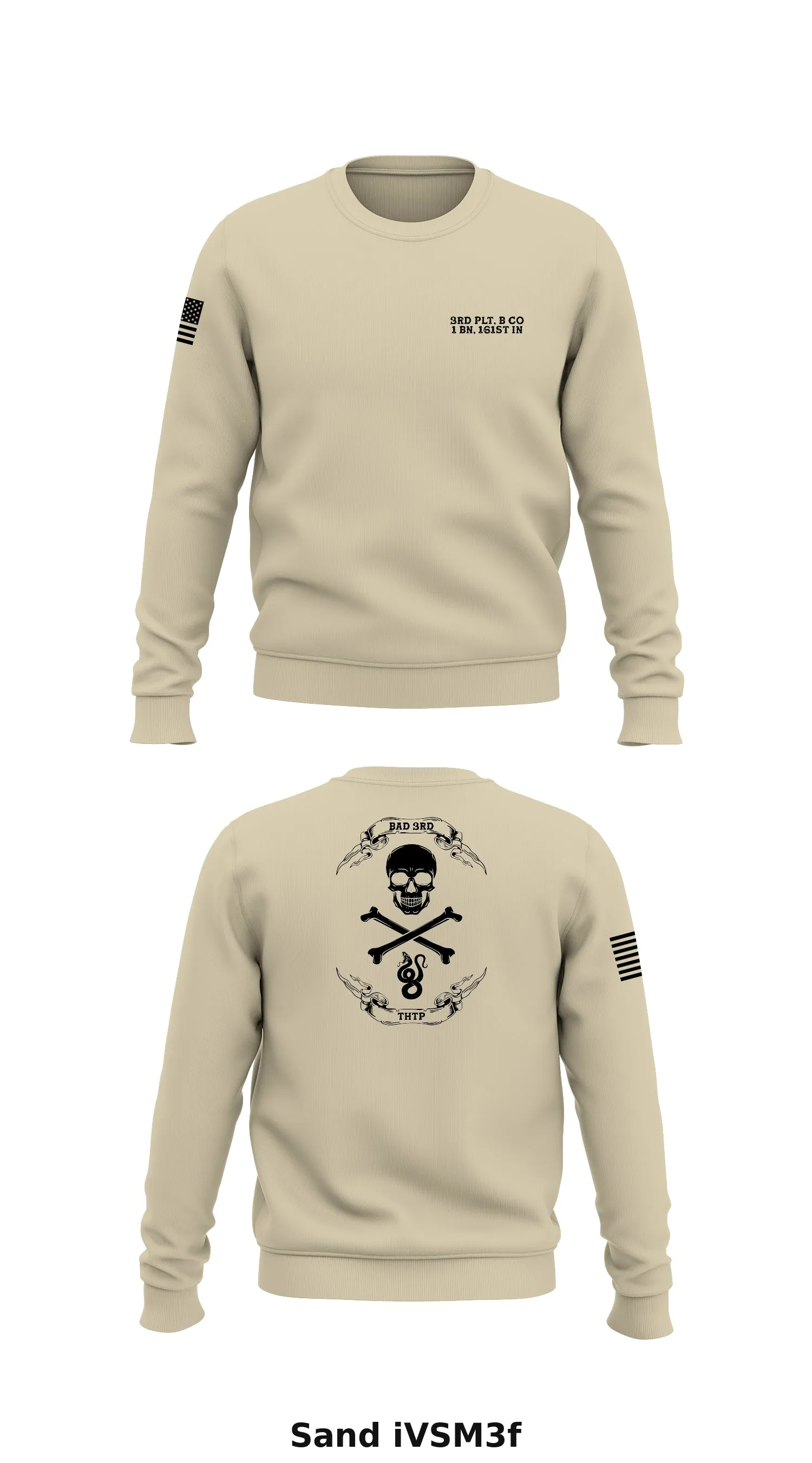 3rd Plt, B Co, 1 BN, 161st IN Store 1 Core Men's Crewneck Performance Sweatshirt - iVSM3f