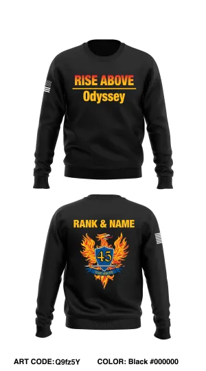 45th Hazard Response Company Core Men's Crewneck Performance Sweatshirt - Q9fz5Y