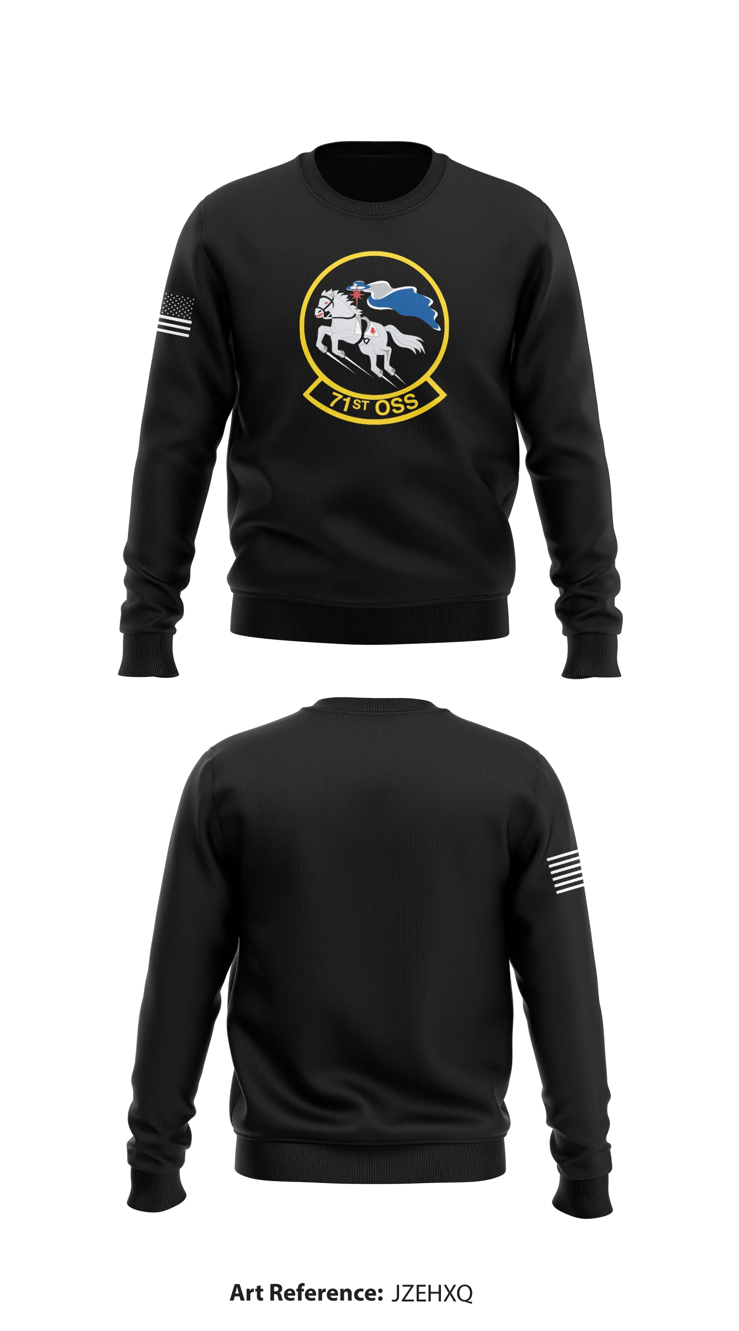 71st OSS Store 1 Core Men's Crewneck Performance Sweatshirt - JZEhXQ