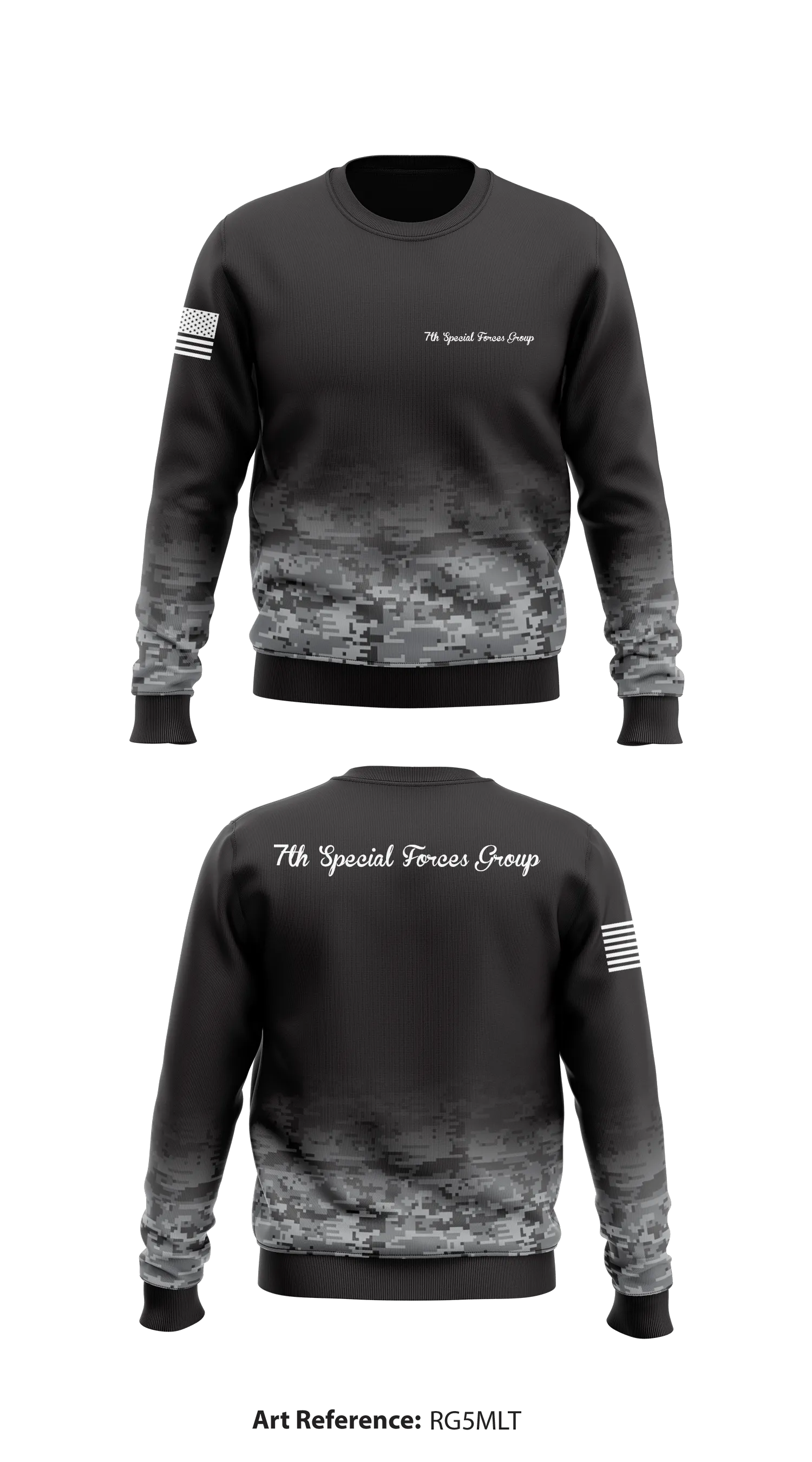 7th Special Forces Group Store 1 Core Men's Crewneck Performance Sweatshirt - Rg5MLT