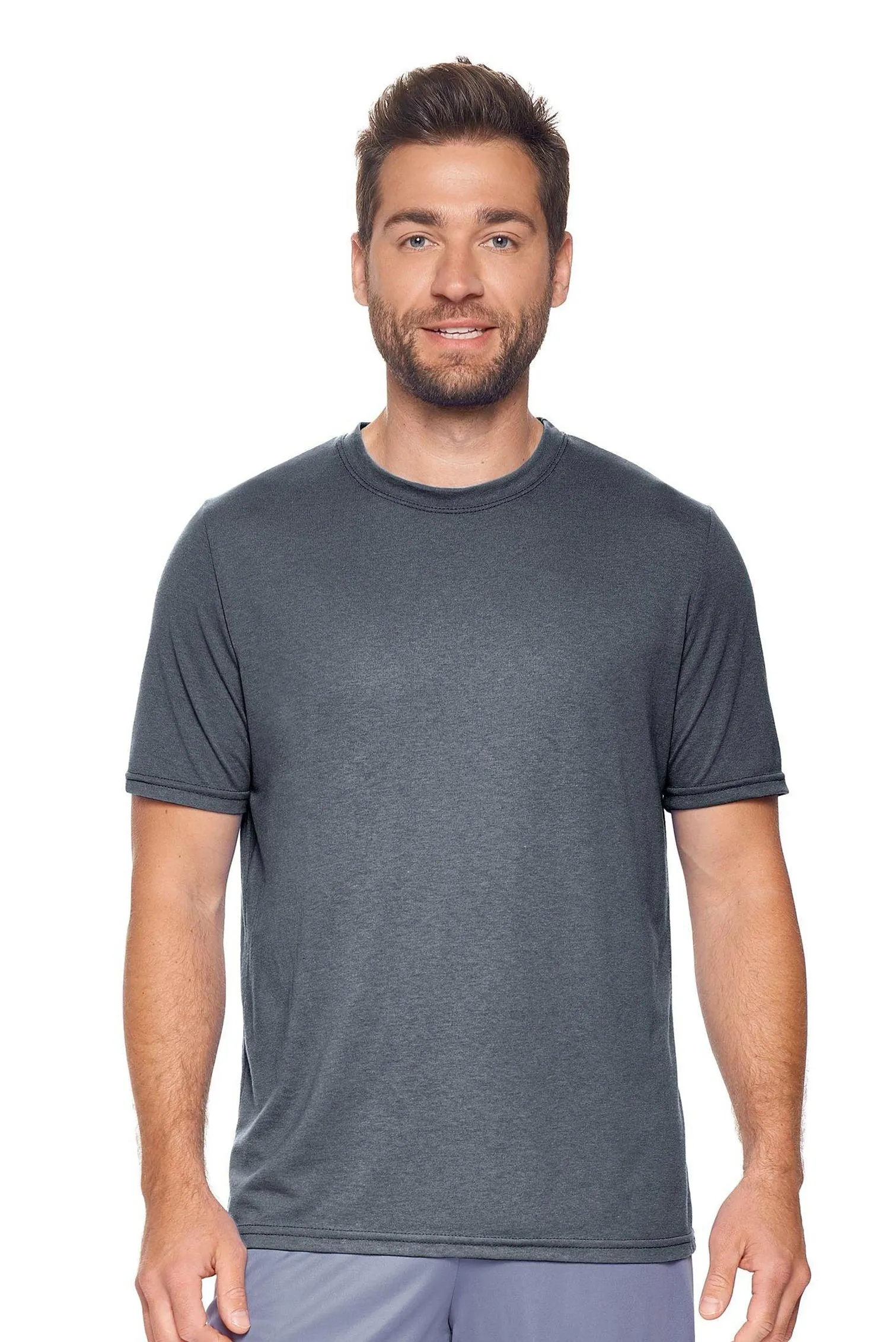 AA801 Performance Heather Crewneck