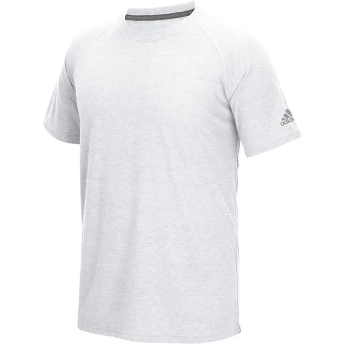 Adidas Climalite Adult Short Sleeve Tee 4897, White Copy Demo