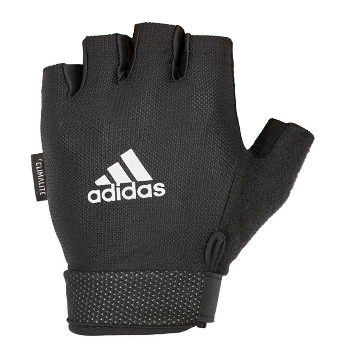 adidas Essential Adjustable Weight Lifting Gloves - Black/White