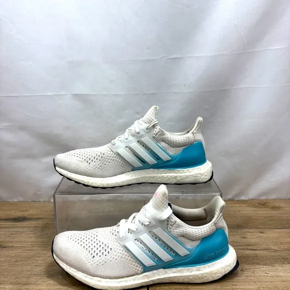 Adidas Ultraboost 1.0 Shoes Women’s Size 9.5 Running Crystal White Blue