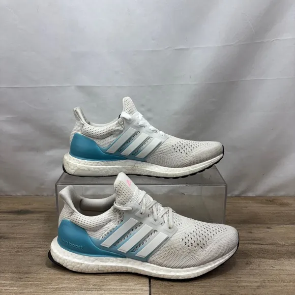 Adidas Ultraboost 1.0 Shoes Women’s Size 9.5 Running Crystal White Blue