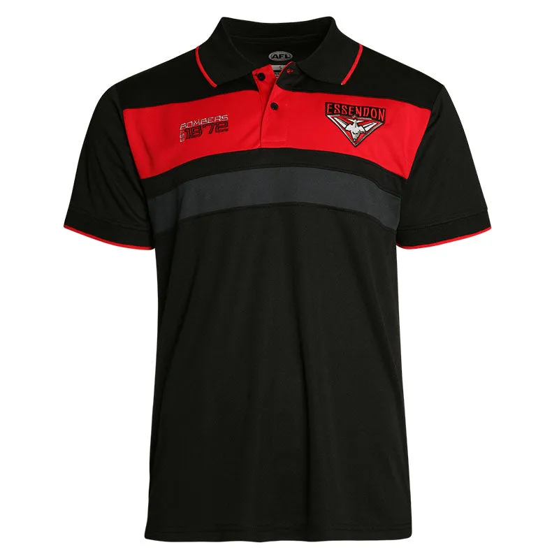 AFL Essendon Bombers Mens 2018 Premium Polo