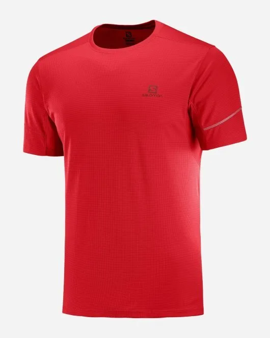 Agile SS Tee M - Goji Berry