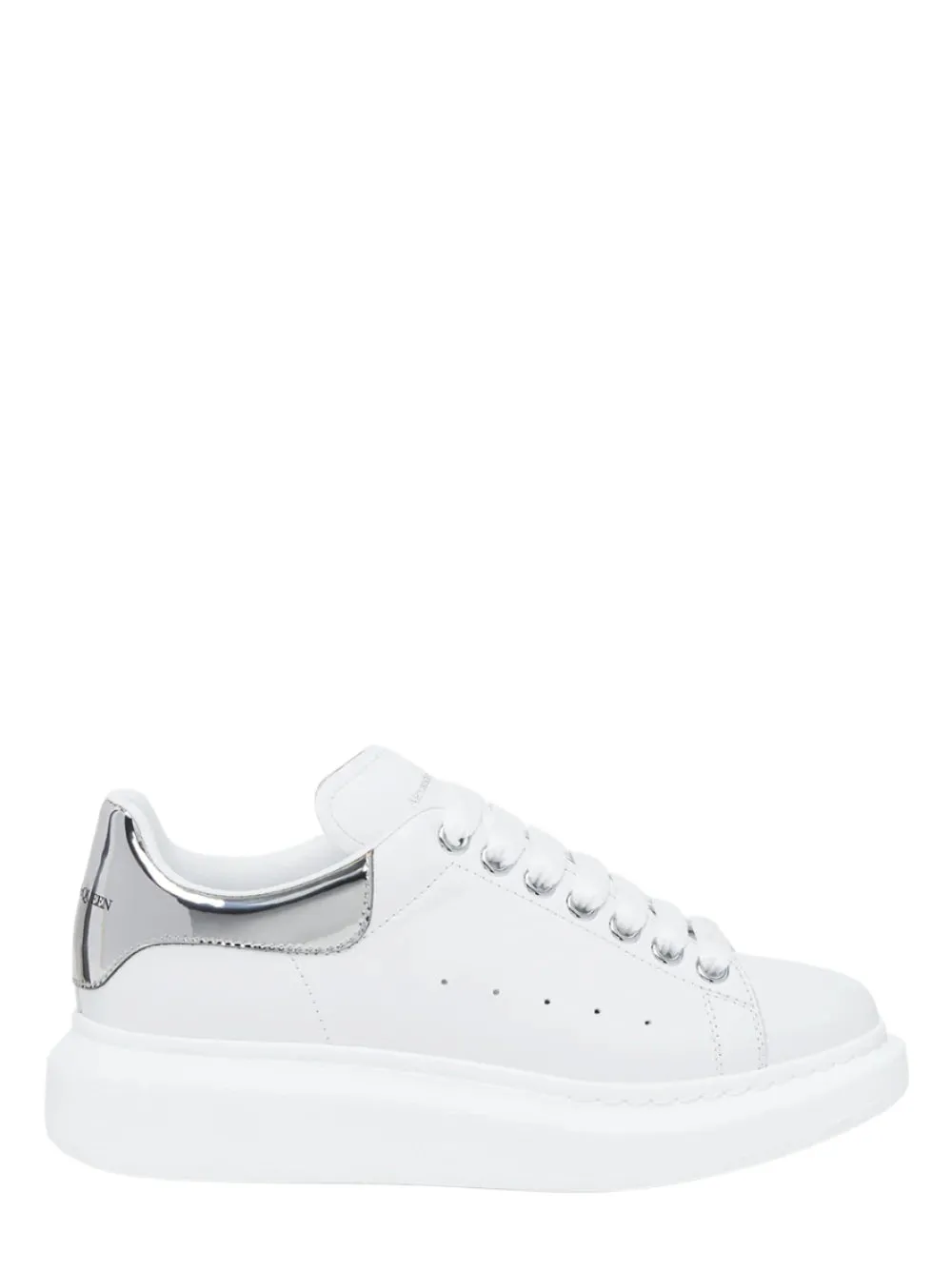 Alexander McQueen Sneaker in Off-White Mirror