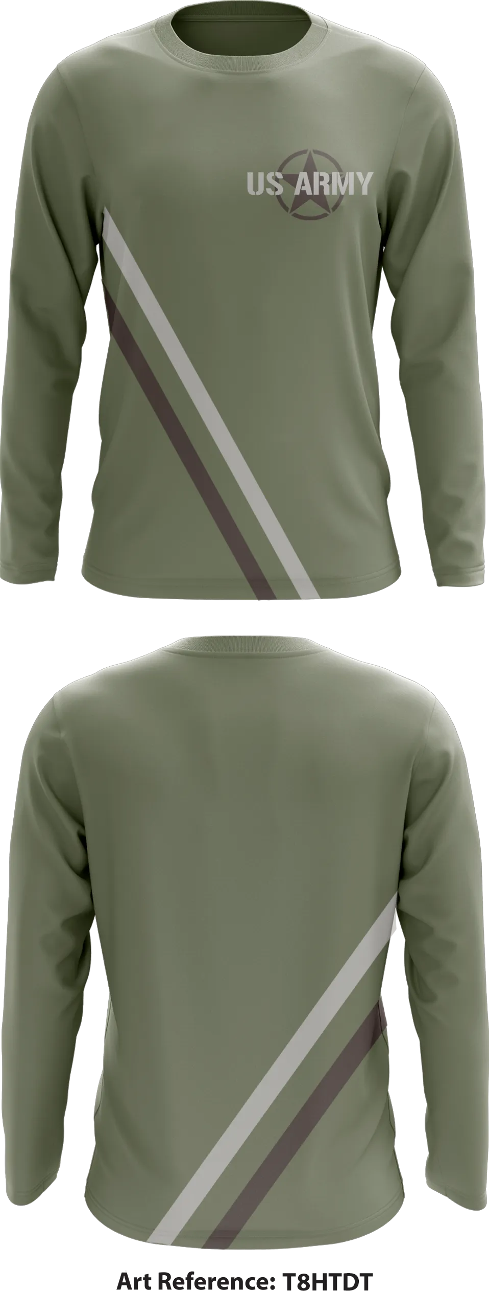 All Army Sports Running Team Store 2 Core Men's LS Performance Tee - T8HTDt