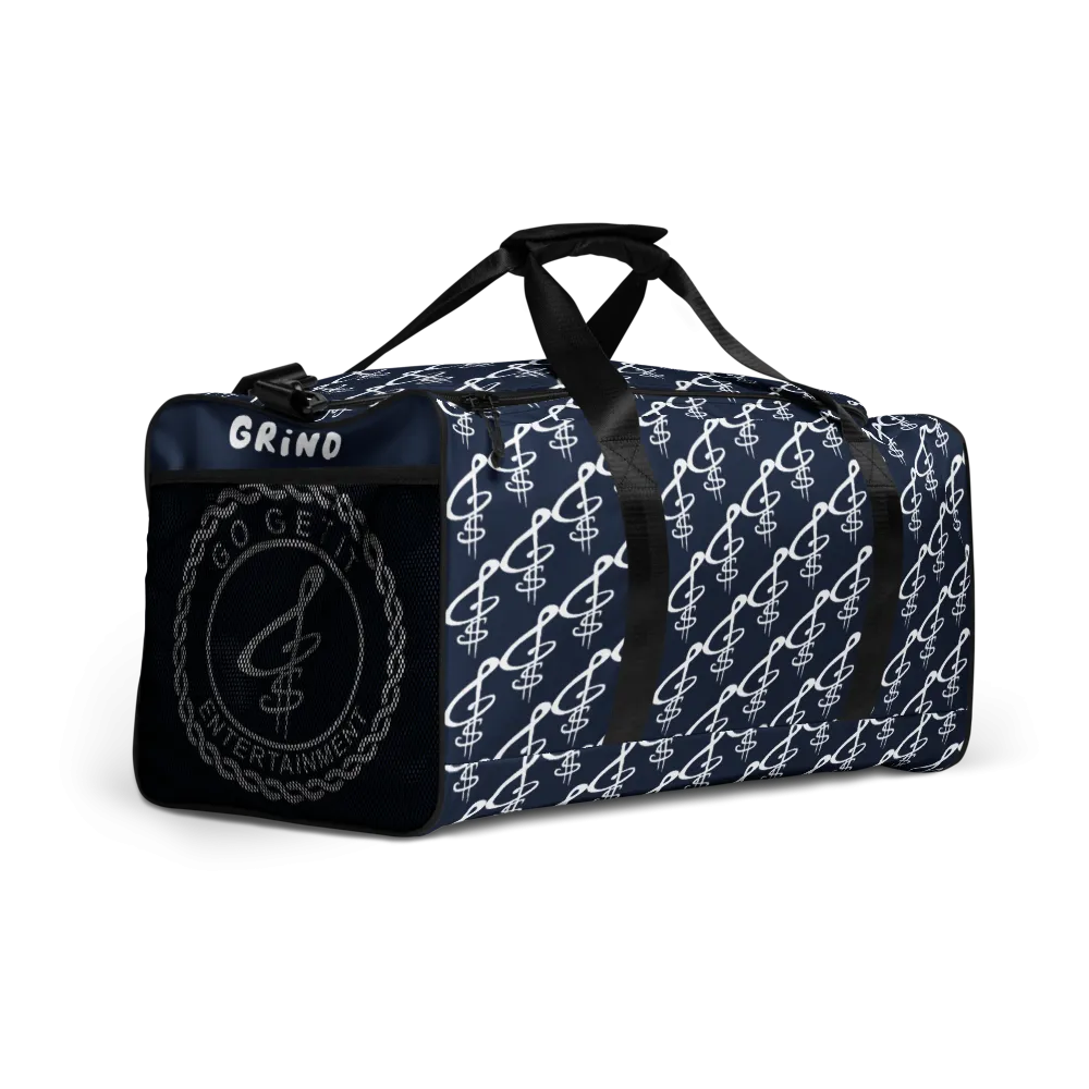 All-Over Print Navy Duffle