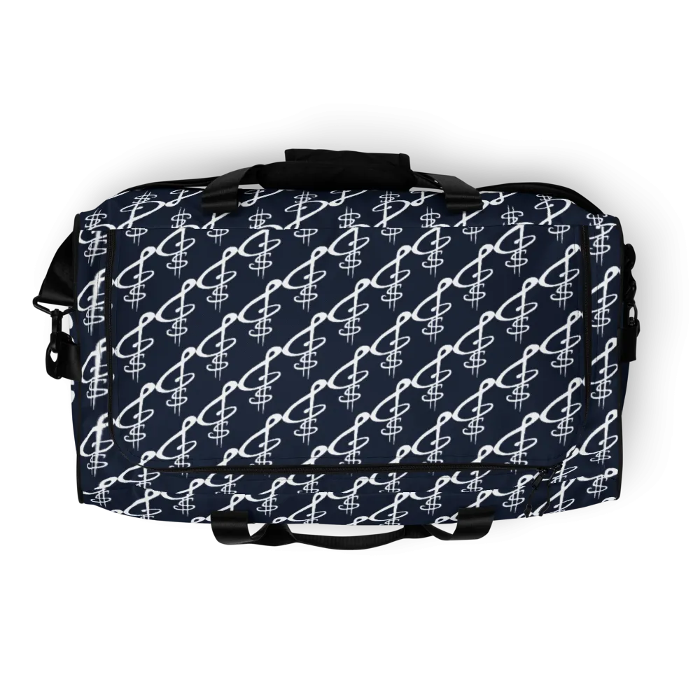 All-Over Print Navy Duffle