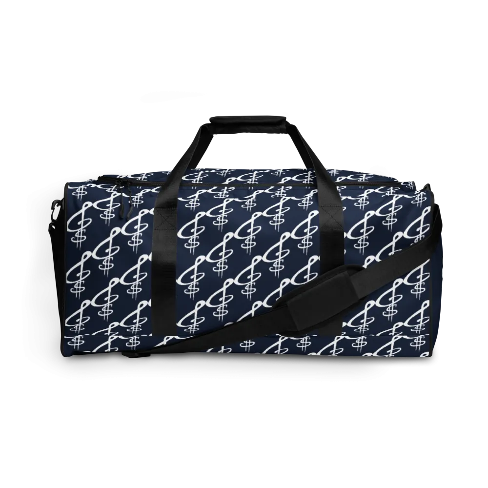 All-Over Print Navy Duffle