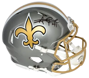 ALVIN KAMARA SIGNED NEW ORLEANS SAINTS FLASH AUTHENTIC SPEED HELMET BECKETT