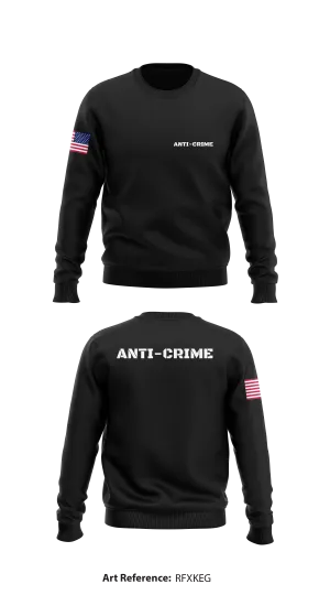 Anti-Crime Store 1 Core Men's Crewneck Performance Sweatshirt - rfxKEG