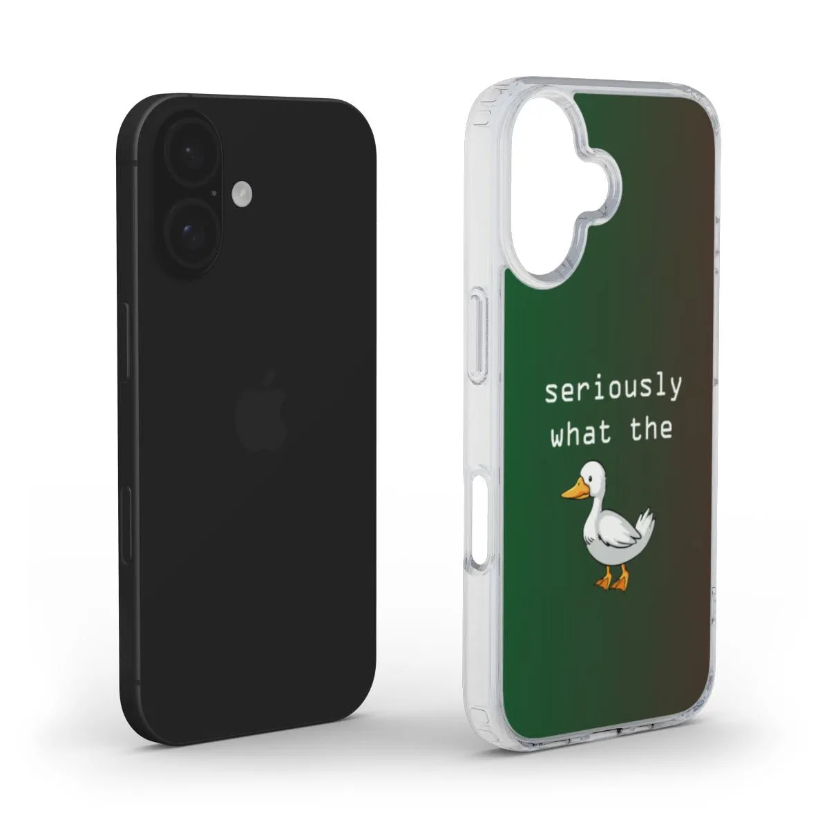 Apsauginis telefonų dėklas  MagSafe Skaidrus - What The Duck