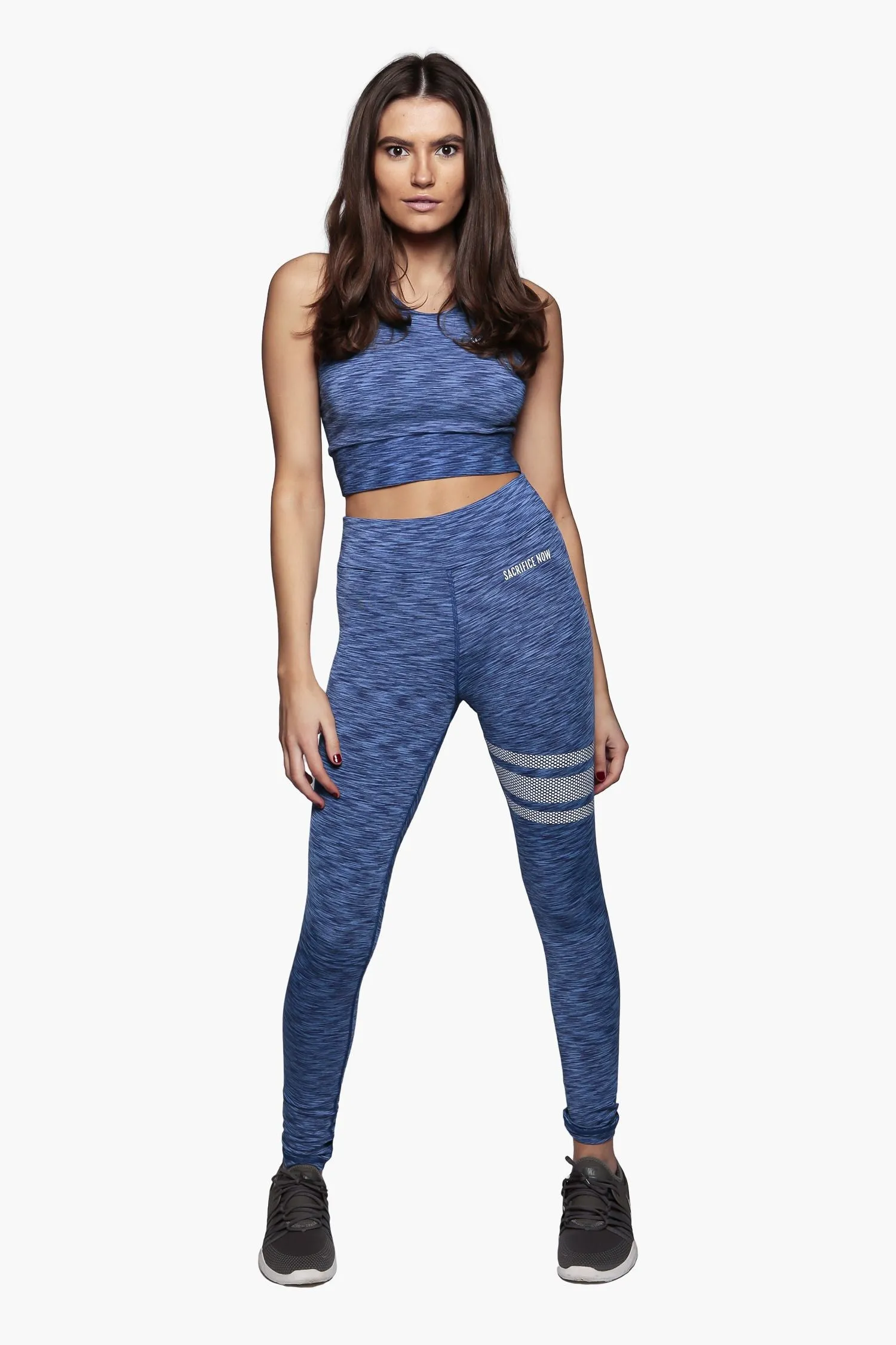 Aqua Glow - High waisted Leggings
