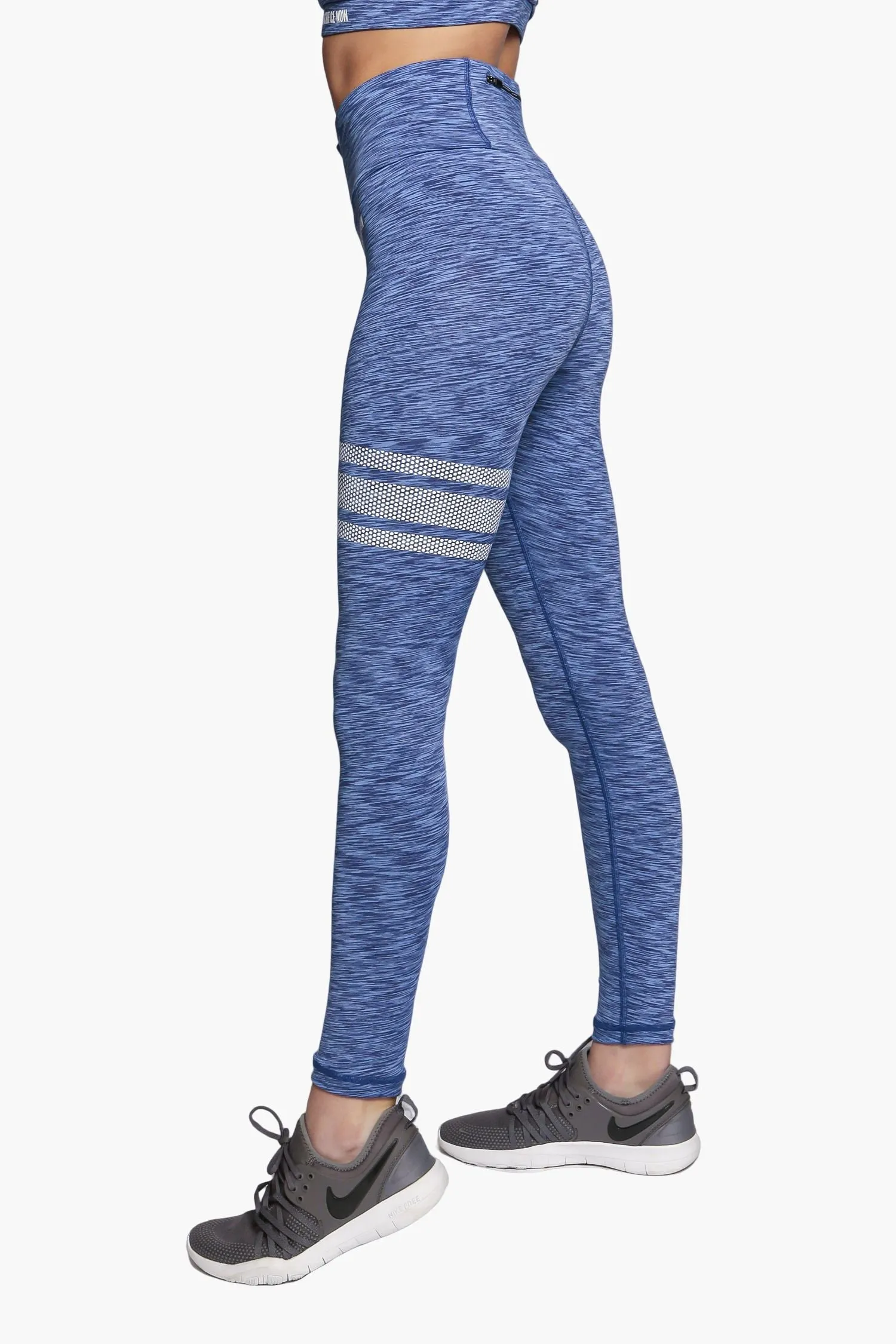 Aqua Glow - High waisted Leggings