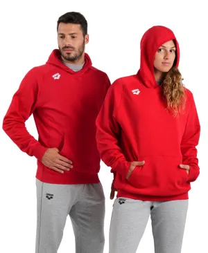 Arena Team Unisex Hooded Panel Sweatshirt - Red