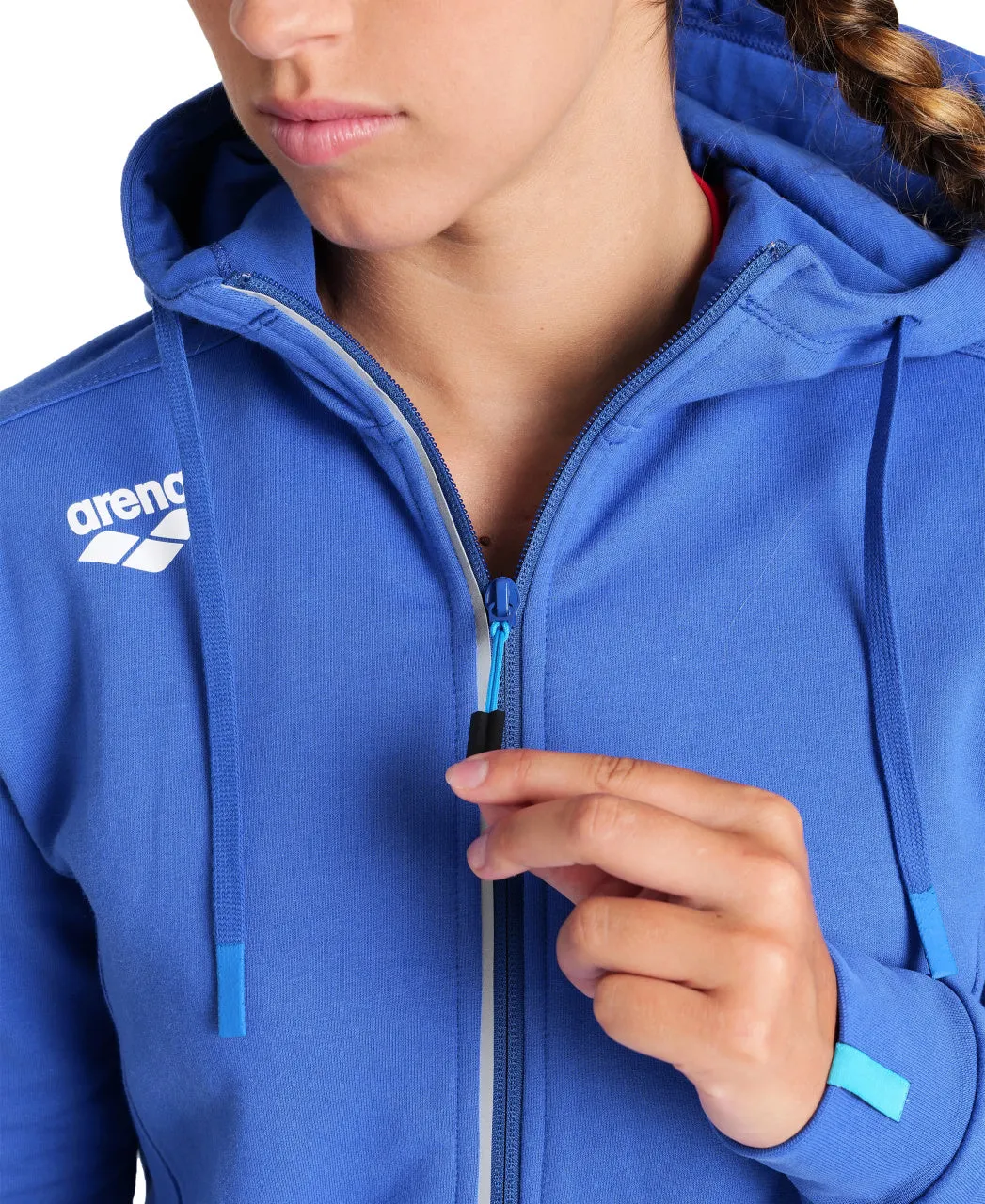Arena Team Women's Hooded Panel Jacket - Royal