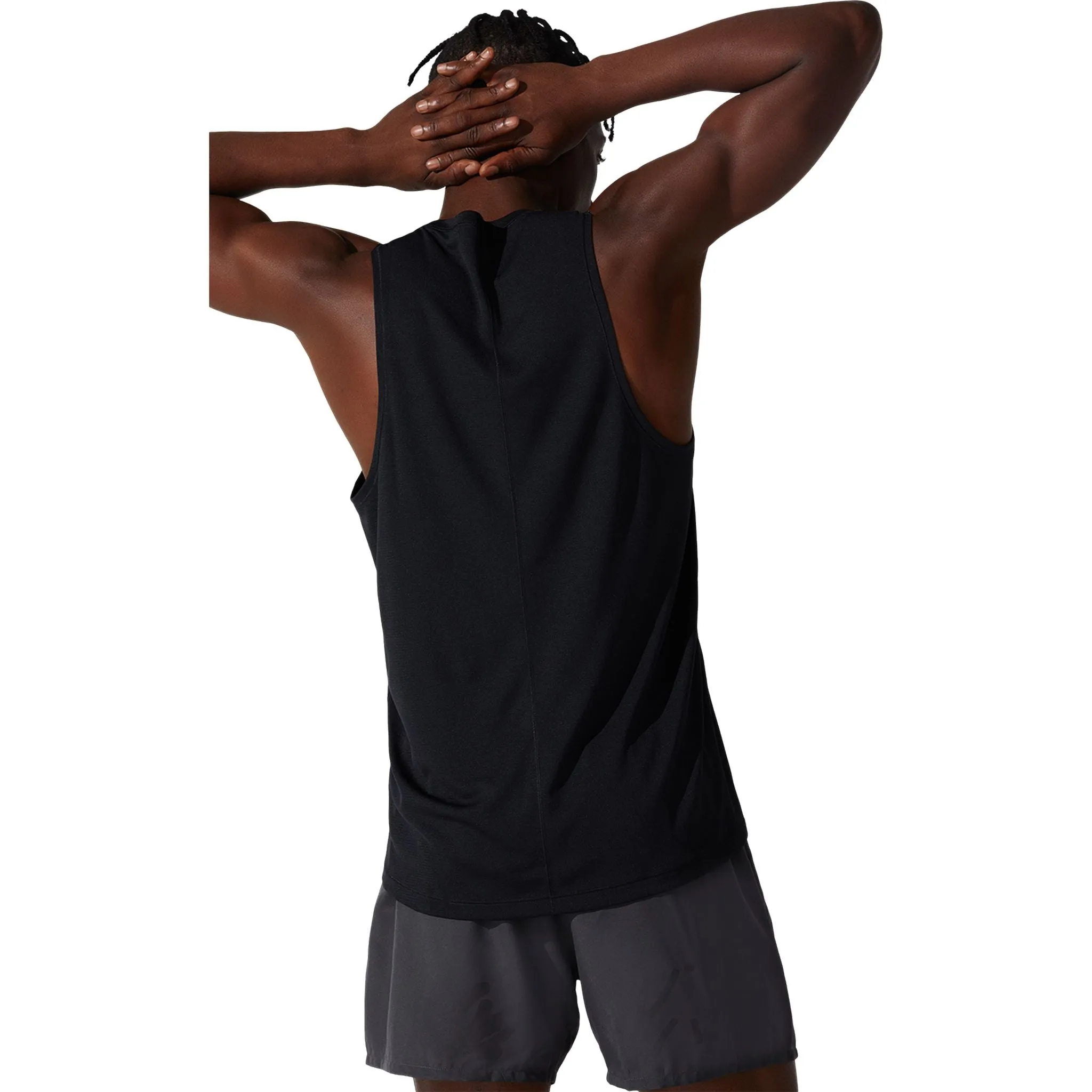 ASICS Silver Mens Running Singlet