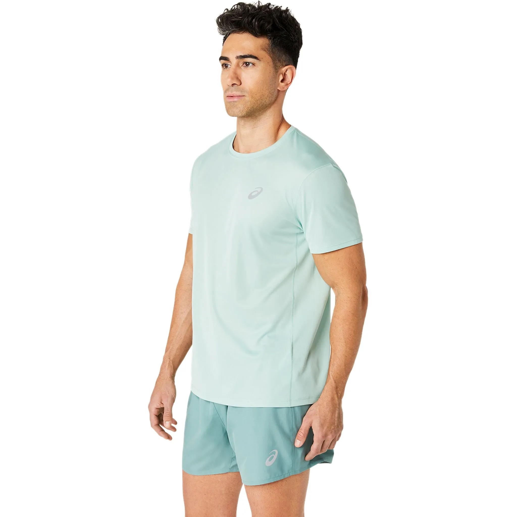 ASICS Silver Mens Running Tee
