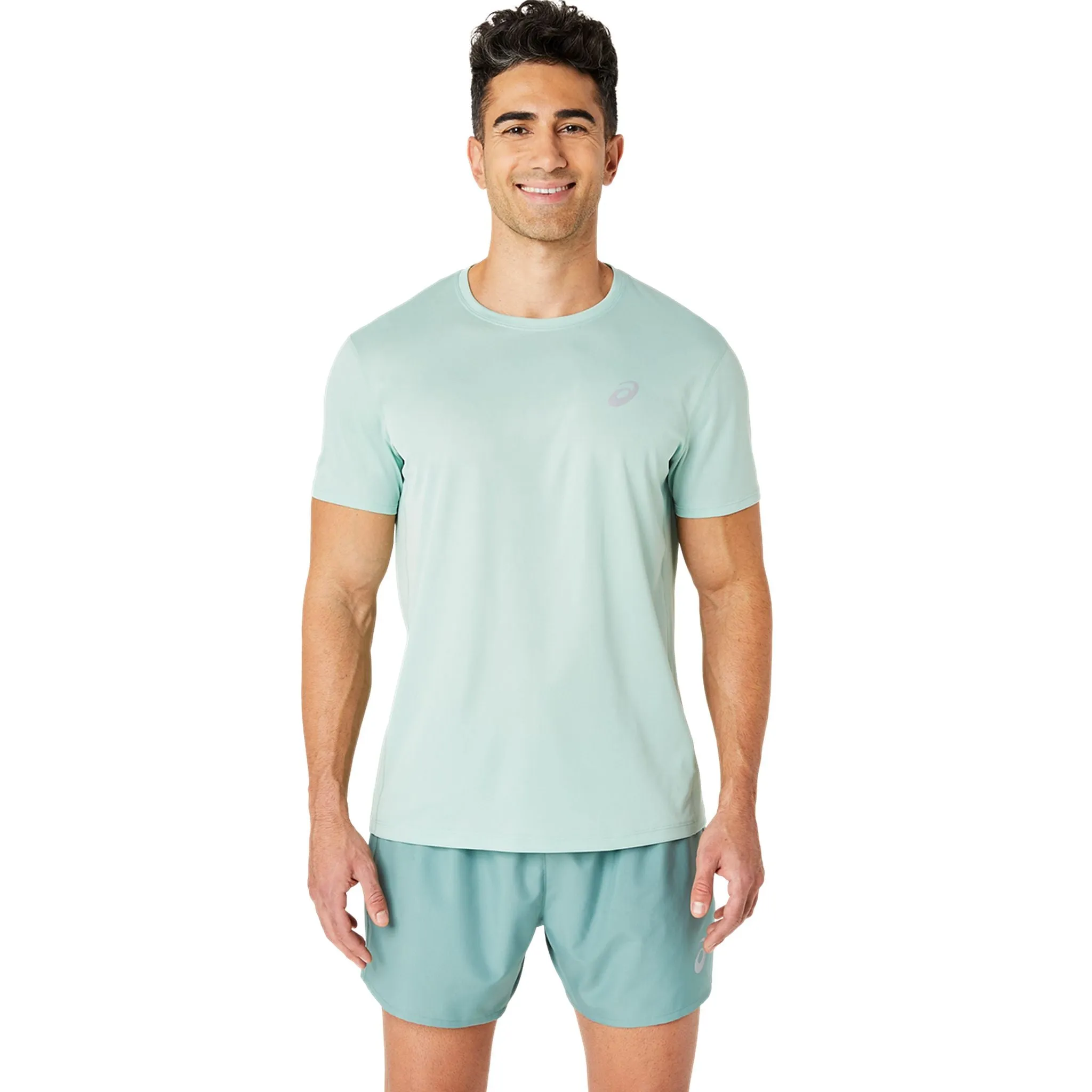 ASICS Silver Mens Running Tee