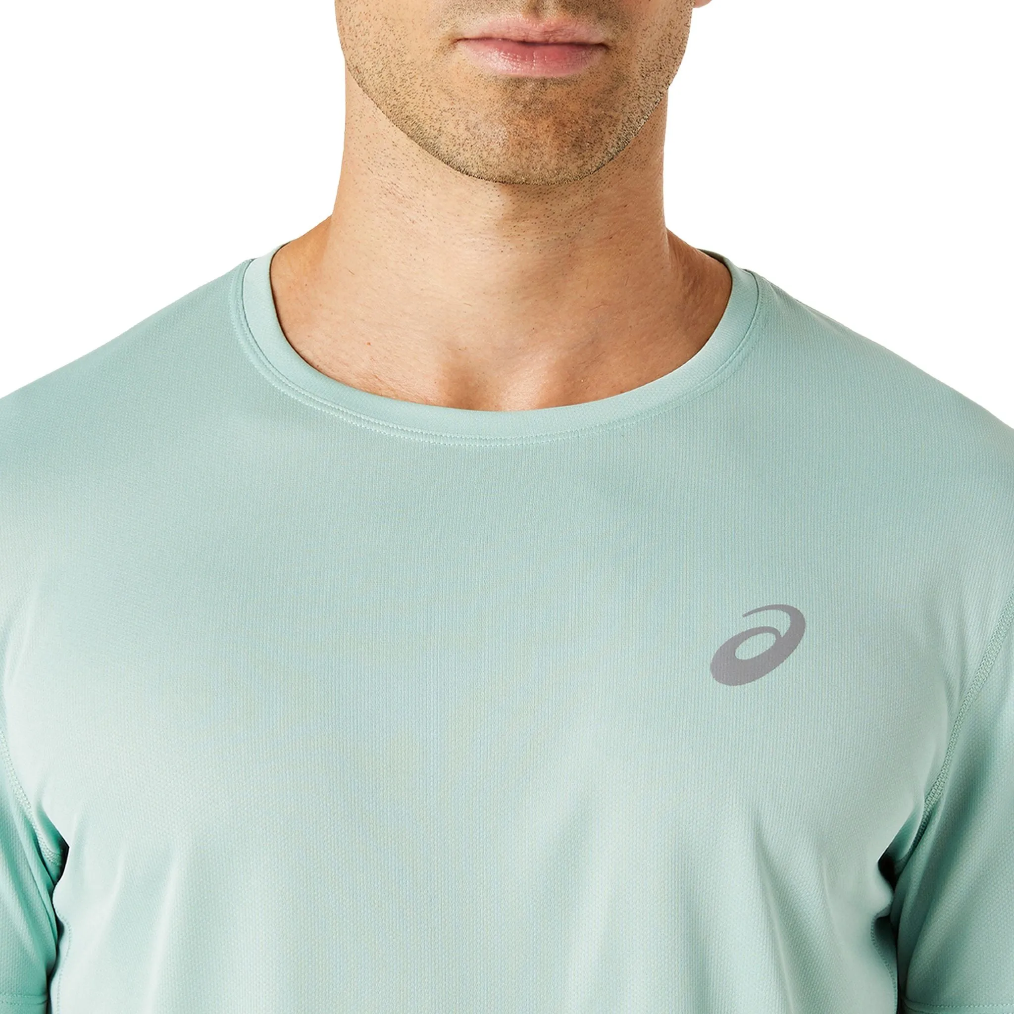 ASICS Silver Mens Running Tee