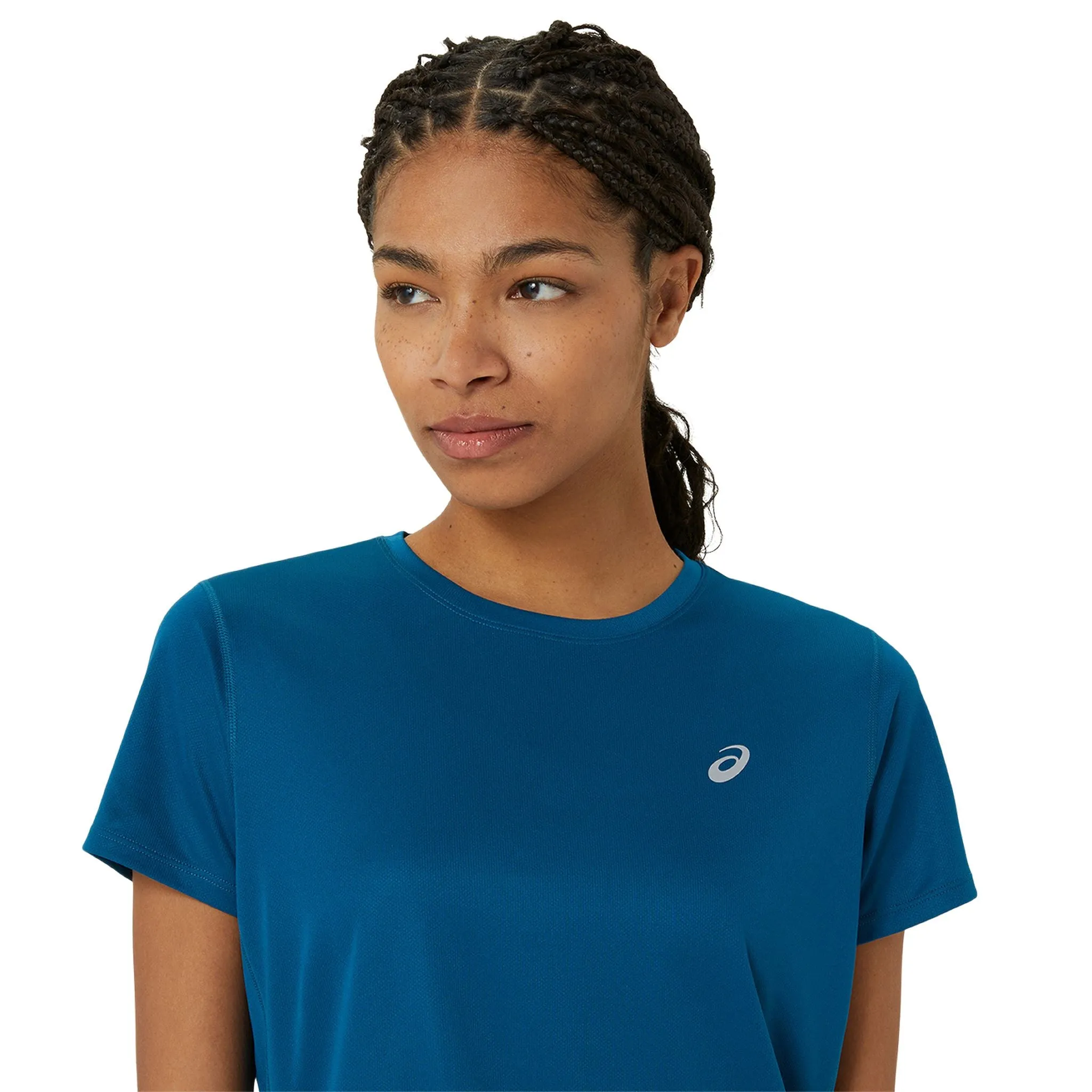 ASICS Silver Womens Running Tee