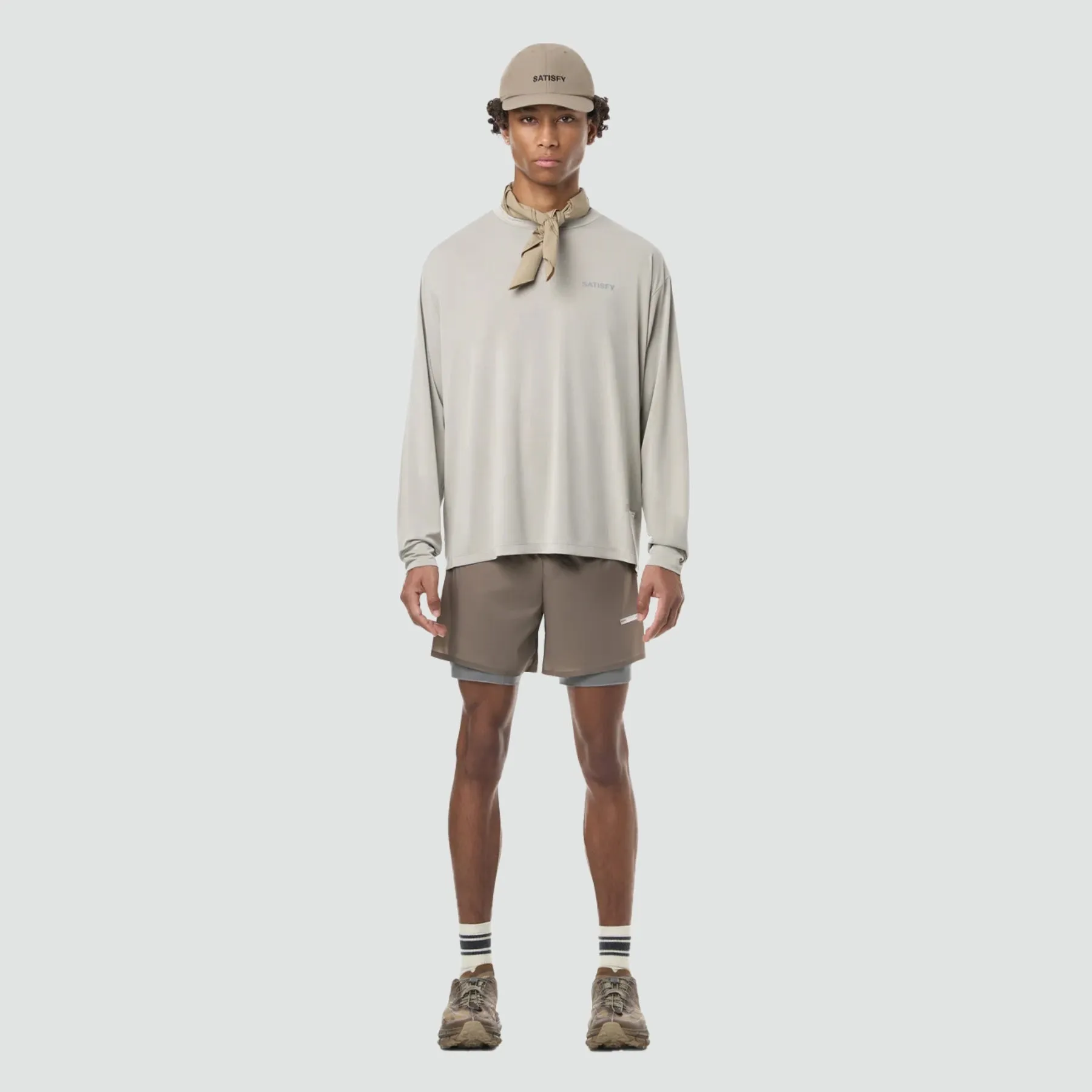 AuraLite Long Tee - Mineral Dune