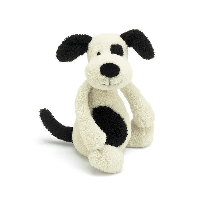 Bashful Black & Cream Puppy Medium