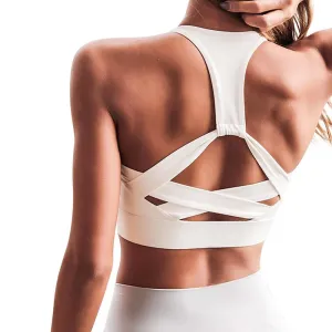 Be Extra!  Crossed Back Sports Bra