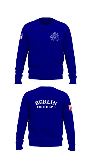 Berlin Volunteer Fire Department Store 1 Core Men's Crewneck Performance Sweatshirt - 61936851428