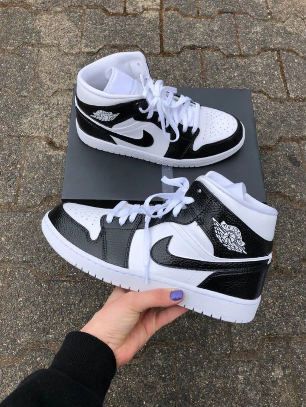 Black Custom Air Jordan 1